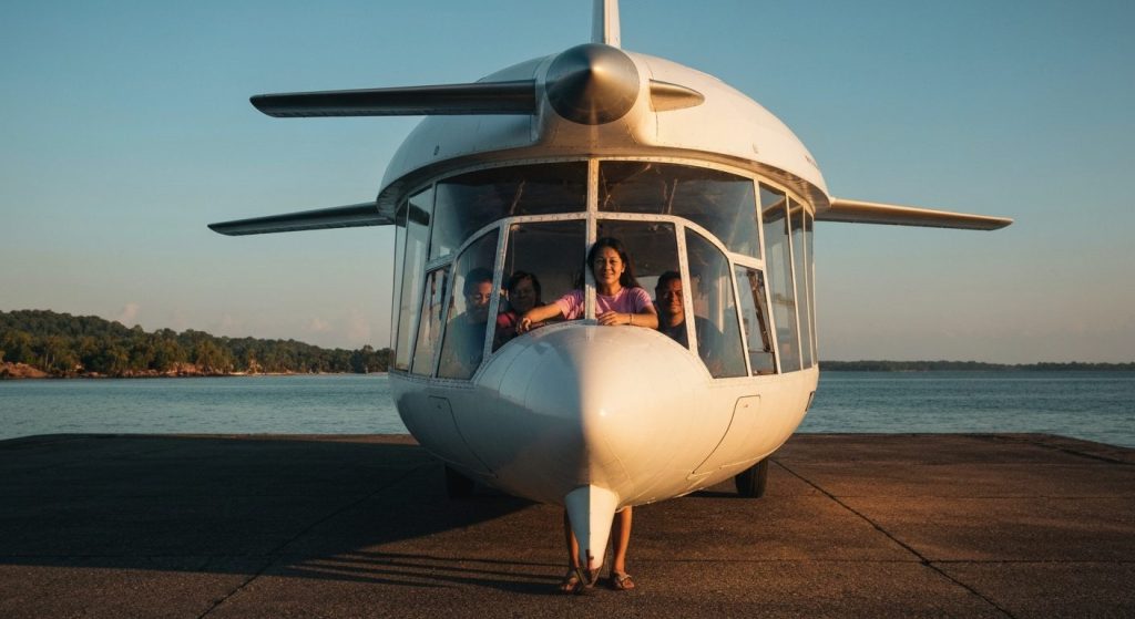 day trip labuan bajo private jet — Photorealistic editorial travel photograph relevant to: The exact-match authority and