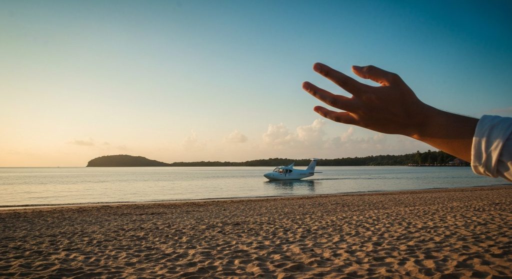 how to charter a private jet to labuan bajo — Photorealistic editorial travel photograph relevant to: The exact-match au