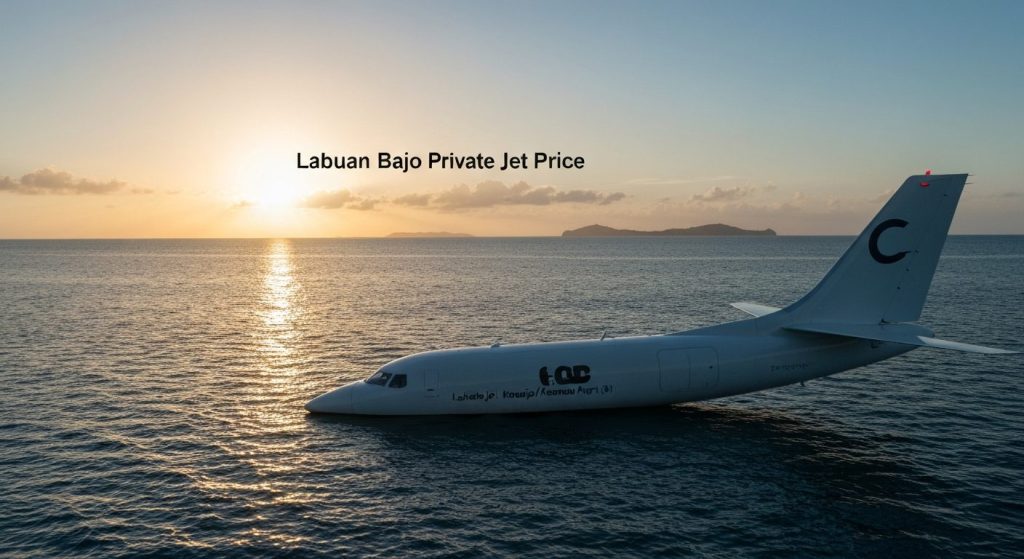 labuan bajo private jet price — Photorealistic editorial travel photograph relevant to: The exact-match authority and co