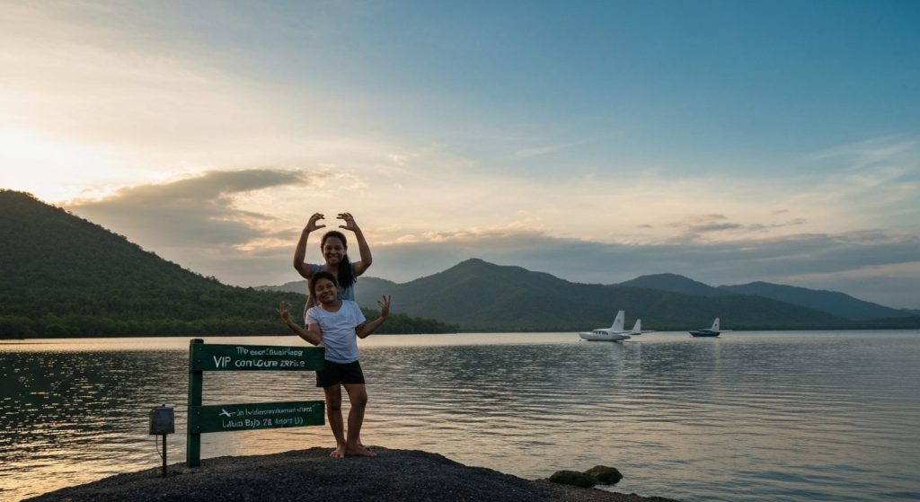 vip concierge service komodo labuan bajo — Photorealistic editorial travel photograph relevant to: The exact-match autho
